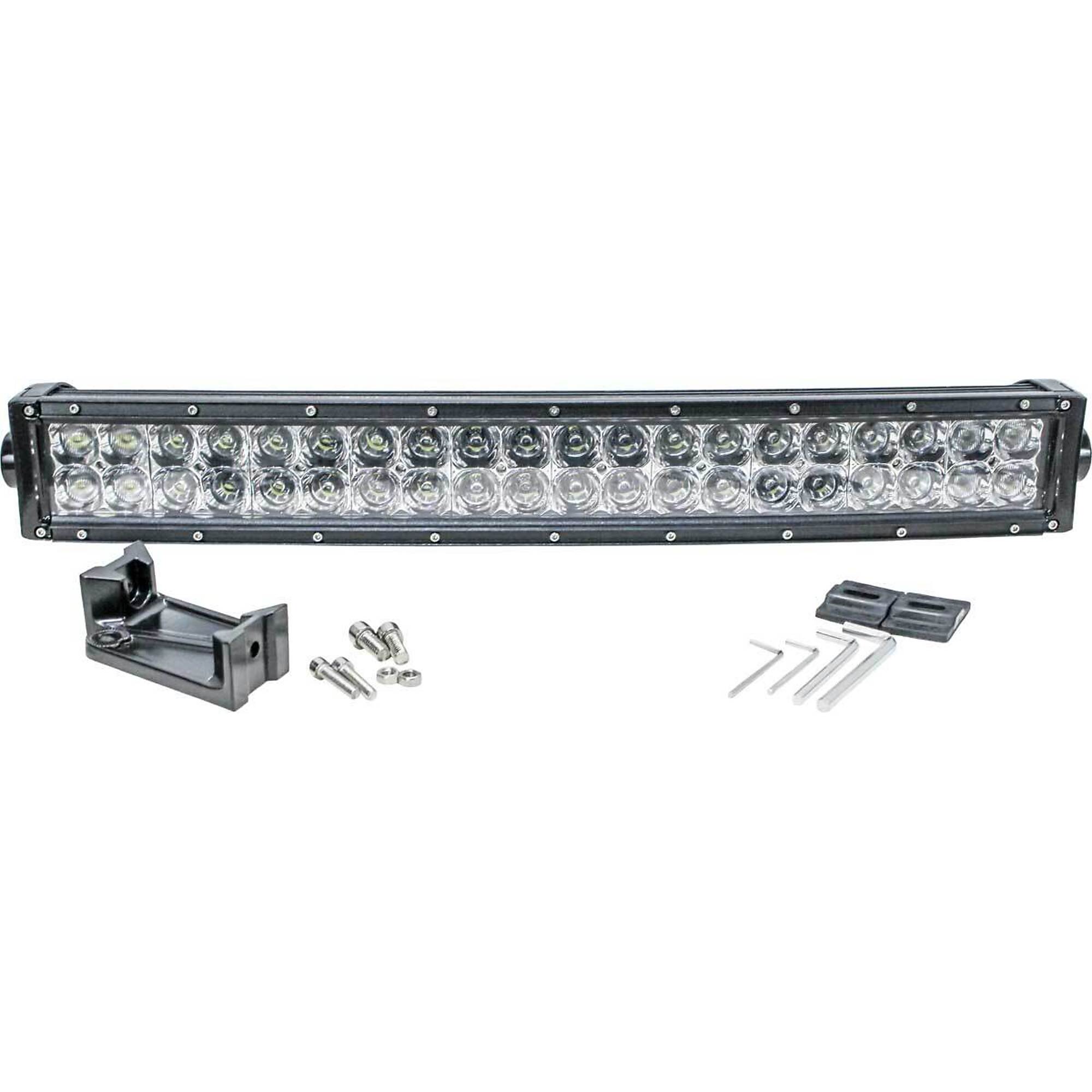 Tiger Lights Curved Double Row LED Light Bar - 22in., 7200 Lumens, 120 Watts, Polycarbonate Lens, Model# TLB420C-CURV